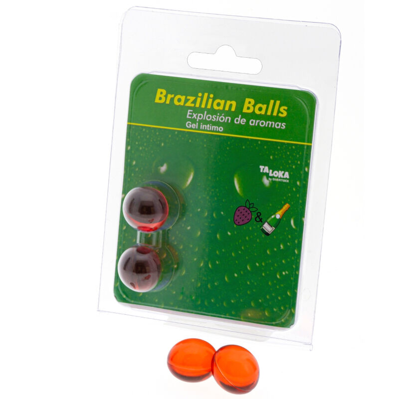 Taloka Brazilian Balls Gel Íntimo Fresas And ChampÁn 2 Bolas • Millennial Sexshop 9148