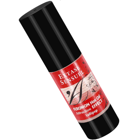Imagen del artículo erótico EXTASE SENSUAL - ACEITE MASAJE EFECTO CALOR CON FEROMONAS PIRULETA 30 ML de EXTASE SENSUAL en la sección DROGUERÍA |Para Masajes|Con efecto calor de Millenial Sexshop.