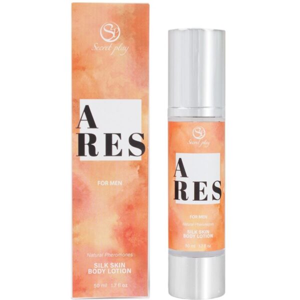 Imagen del artículo erótico SECRETPLAY - ARES LOCIÓN PIEL DE SEDA PARA MUJERES 50 ML de SECRETPLAY COSMETIC en la sección DROGUERÍA |Para Masajes|Aceites sin sabores de Millenial Sexshop.
