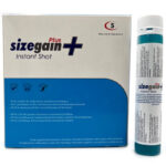 500 COSMETICS - SIZEGAIN PLUS INSTANT SHOT VIGORIZANTE MASCULINO 5 UNIDADES - Imagen 2
