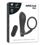 ADDICTED TOYS - ANILLA PENE CON PLUG ANAL CONTROL REMOTO NEGRO RECARGABLE - Imagen 7