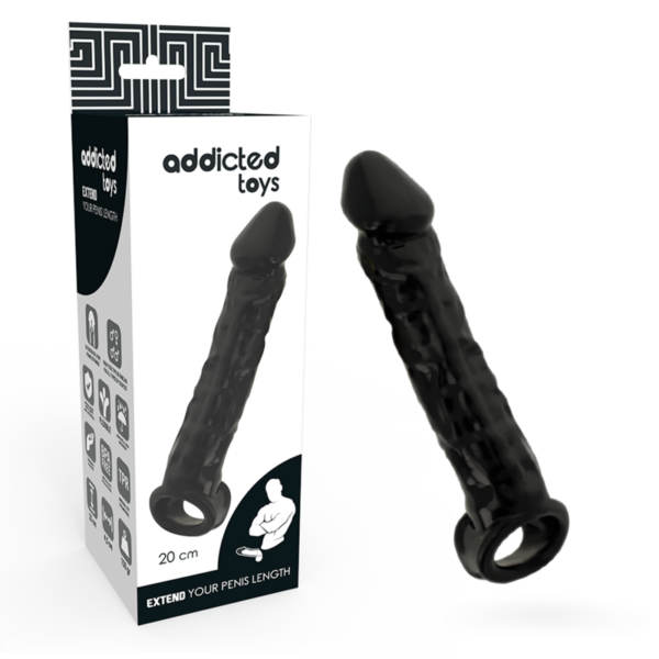 Imagen del artículo erótico ADDICTED TOYS - EXTENSOR PARA EL PENE NEGRO de ADDICTED TOYS en la sección JUGUETES BIENESTAR |Juguetes para Hombres|Accesorios para el pene|Fundas Pene con Extensión de Millenial Sexshop.