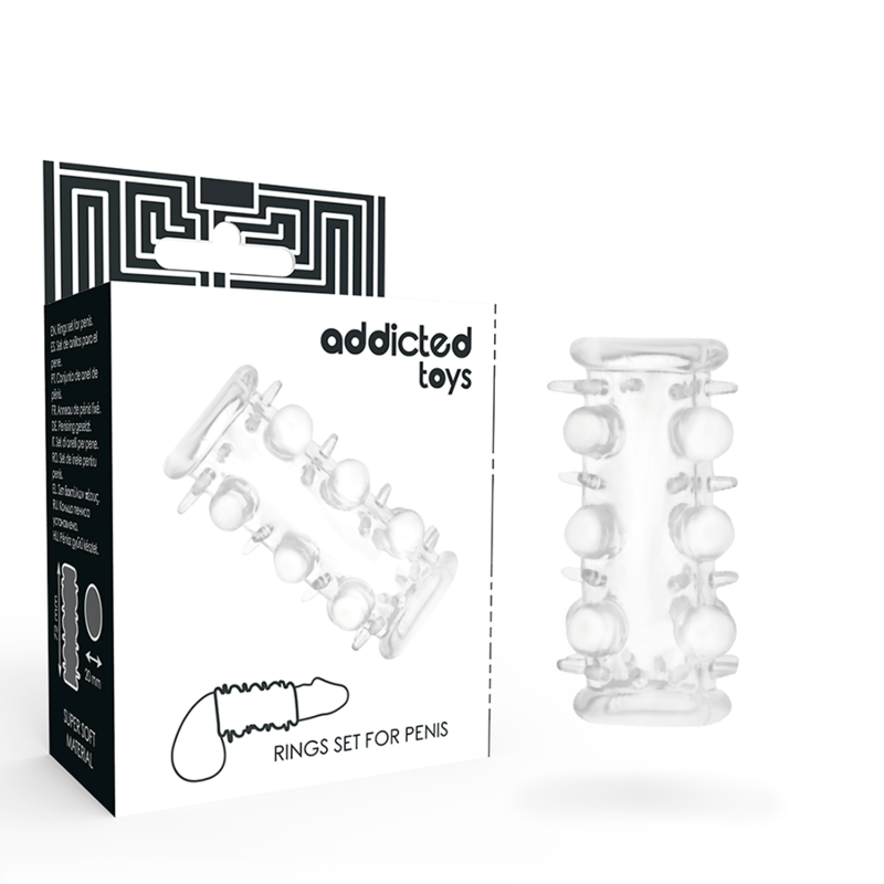 Imagen del artículo erótico ADDICTED TOYS - FUNDA PENE CLEAR de ADDICTED TOYS en la sección JUGUETES BIENESTAR |Juguetes para Hombres|Accesorios para el pene|Fundas Pene sin extensión de Millenial Sexshop.