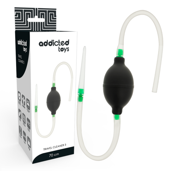 Imagen del artículo erótico ADDICTED TOYS - KIT ENEMA NEGRO de ADDICTED TOYS en la sección DROGUERÍA |Desinfección  y Mantenimiento |Limpieza íntima de Millenial Sexshop.