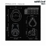 ADDICTED TOYS LOCKED - ETERNAL LOCK JAULA PARA PENE 9 CM - Imagen 5