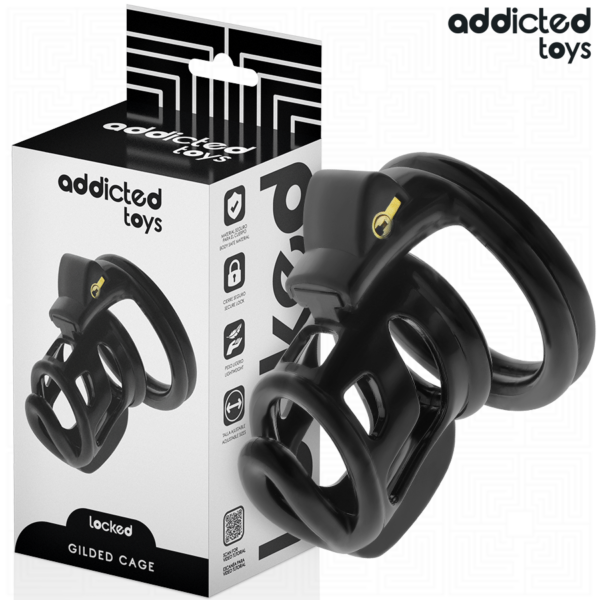 Imagen del artículo erótico ADDICTED TOYS LOCKED - GILDEN CAGE JAULA PARA PENE DE SILICONA 8