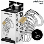 Imagen del artículo erótico ADDICTED TOYS LOCKED - IRON CELL JAULA PARA PENE DE METAL 4 CM TALLA S de ADDICTED TOYS LOCKED en la sección BDSM & BONDAGE |Artículos BDSM|Jaulas Pene BDSM de Millenial Sexshop.