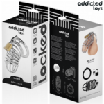 ADDICTED TOYS LOCKED - IRON CELL JAULA PARA PENE DE METAL 4 CM TALLA S - Imagen 6