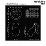 ADDICTED TOYS LOCKED - MINDNIGHT CELL JAULA PARA PENE TALLA S 4.8 CM - Imagen 5