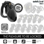 ADDICTED TOYS LOCKED - MINDNIGHT CELL JAULA PARA PENE TALLA S 4.8 CM - Imagen 7