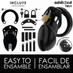 ADDICTED TOYS LOCKED - OBSIDIAN HOLD JAULA PARA PENE TALLA M - Imagen 5