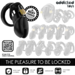 ADDICTED TOYS LOCKED - OBSIDIAN HOLD JAULA PARA PENE TALLA M - Imagen 7