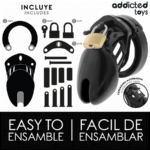 ADDICTED TOYS LOCKED - OBSIDIAN HOLD JAULA PARA PENE TALLA S - Imagen 4