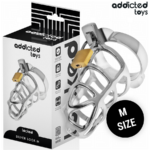 Imagen del artículo erótico ADDICTED TOYS LOCKED - SILVER LOCK JAULA PARA PENE DE METAL TALLA M de ADDICTED TOYS LOCKED en la sección BDSM & BONDAGE |Artículos BDSM|Jaulas Pene BDSM de Millenial Sexshop.