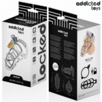 ADDICTED TOYS LOCKED - SILVER LOCK JAULA PARA PENE DE METAL TALLA M - Imagen 6