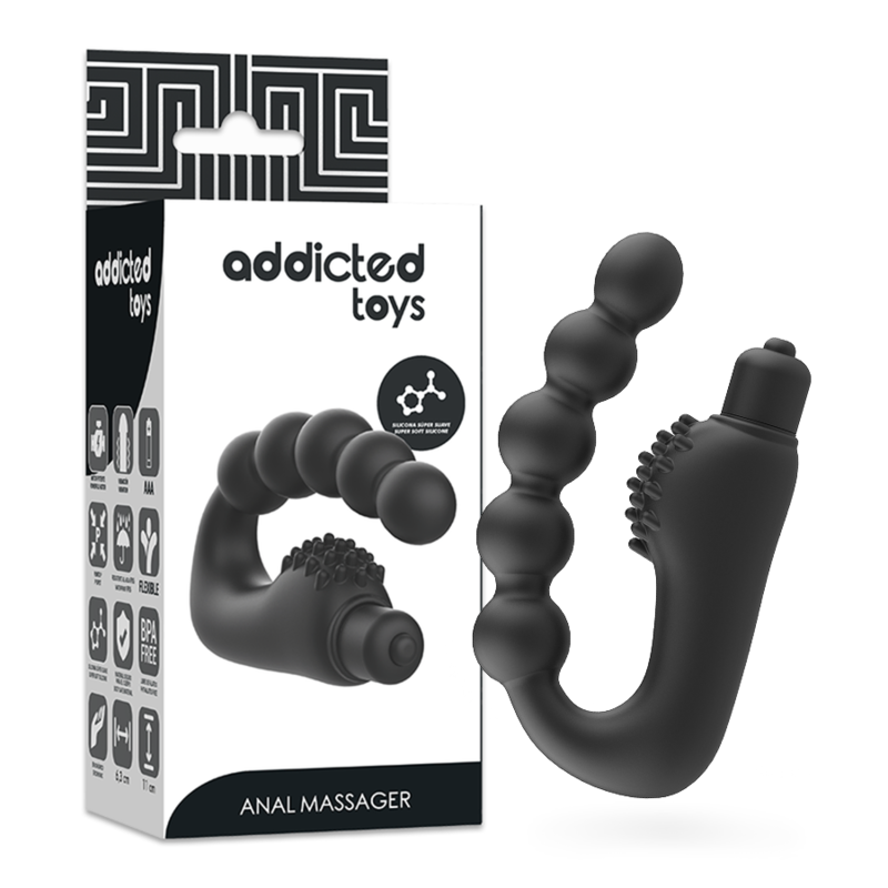 Imagen del artículo erótico ADDICTED TOYS - MASAJEADOR ANAL PROSTÁTICO CON VIBRACIÓN de ADDICTED TOYS en la sección JUGUETES BIENESTAR |Anal|Vibradores Anales de Millenial Sexshop.
