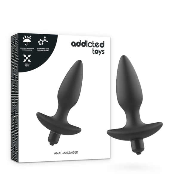 Imagen del artículo erótico ADDICTED TOYS - MASAJEADOR PLUG ANAL CON VIBRACIÓN NEGRO de ADDICTED TOYS en la sección JUGUETES BIENESTAR |Anal|Vibradores Anales de Millenial Sexshop.