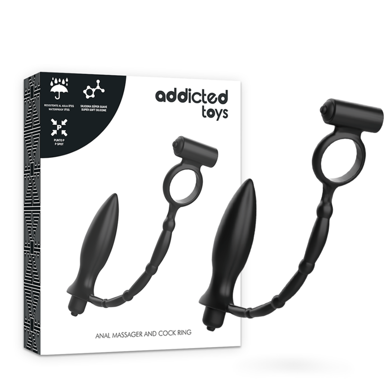 Imagen del artículo erótico ADDICTED TOYS - PLUG ANAL CON ANILLO VIBRADOR de ADDICTED TOYS en la sección JUGUETES BIENESTAR |Juguetes para Hombres|Accesorios para el pene|Anillos Pene|Anillos con Plug de Millenial Sexshop.