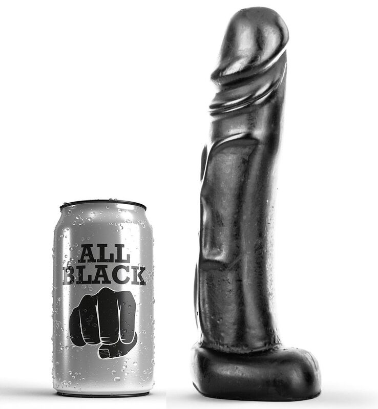 Imagen del artículo erótico ALL BLACK - DILDO 22 CM de ALL BLACK en la sección JUGUETES BIENESTAR |Anal|Dildos Anales de Millenial Sexshop.