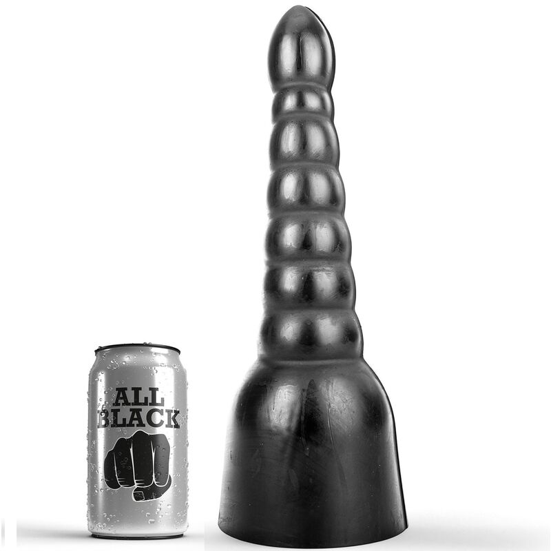 Imagen del artículo erótico ALL BLACK - DILDO 34 CM de ALL BLACK en la sección JUGUETES BIENESTAR |Anal|Plugs Anales de Millenial Sexshop.