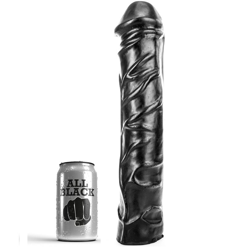 Imagen del artículo erótico ALL BLACK - DILDO GIGANTE FISTING SUAVE 32 CM de ALL BLACK en la sección JUGUETES BIENESTAR |Dildos sin Vibración|Penes realisticos de Millenial Sexshop.
