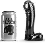 Imagen del artículo erótico ALL BLACK - DILDO NEGRO 15 CM de ALL BLACK en la sección JUGUETES BIENESTAR |Dildos sin Vibración|Dildos Punto G de Millenial Sexshop.