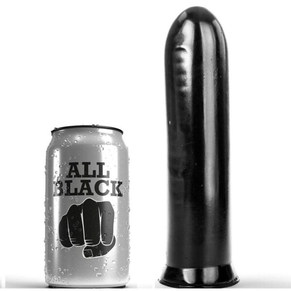Imagen del artículo erótico ALL BLACK - DILDO NEGRO 19 CM de ALL BLACK en la sección JUGUETES BIENESTAR |Anal|Plugs Anales de Millenial Sexshop.