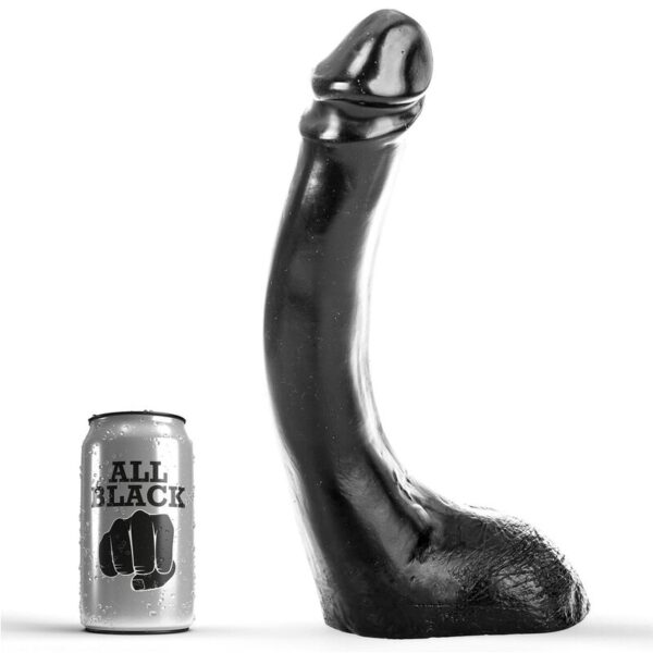 Imagen del artículo erótico ALL BLACK - DILDO NEGRO 29 CM FISTING de ALL BLACK en la sección JUGUETES BIENESTAR |Dildos sin Vibración|Penes realisticos de Millenial Sexshop.