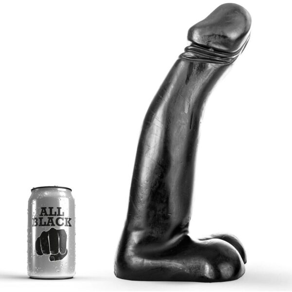 Imagen del artículo erótico ALL BLACK - DILDO REALISTA NEGRO FISTING 29 CM de ALL BLACK en la sección JUGUETES BIENESTAR |Dildos sin Vibración|Penes realisticos de Millenial Sexshop.