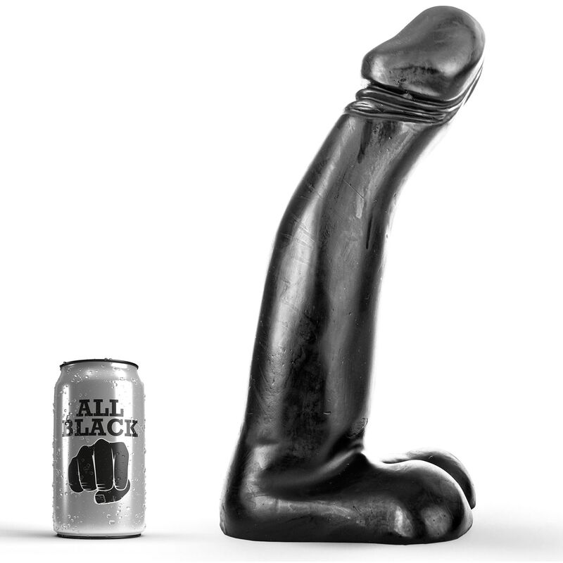 Imagen del artículo erótico ALL BLACK - DILDO REALISTA NEGRO FISTING 29 CM de ALL BLACK en la sección JUGUETES BIENESTAR |Dildos sin Vibración|Penes realisticos de Millenial Sexshop.