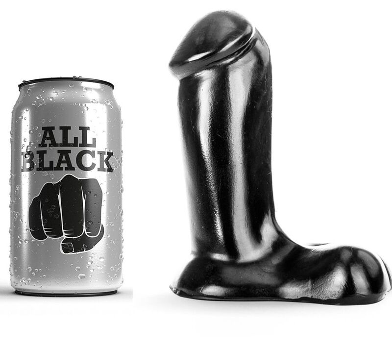 Imagen del artículo erótico ALL BLACK - DILDO REALÍSTICO 14 CM de ALL BLACK en la sección JUGUETES BIENESTAR |Dildos sin Vibración|Penes realisticos de Millenial Sexshop.