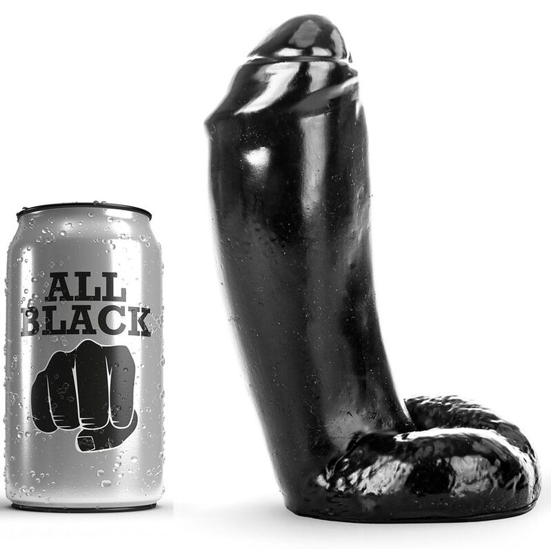 Imagen del artículo erótico ALL BLACK - DILDO REALÍSTICO 18 CM de ALL BLACK en la sección JUGUETES BIENESTAR |Dildos sin Vibración|Penes realisticos de Millenial Sexshop.