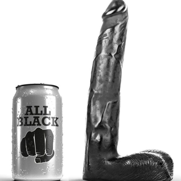 Imagen del artículo erótico ALL BLACK - DILDO REALÍSTICO 21 CM de ALL BLACK en la sección JUGUETES BIENESTAR |Dildos sin Vibración|Penes realisticos de Millenial Sexshop.