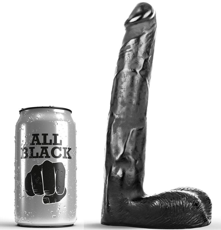 Imagen del artículo erótico ALL BLACK - DILDO REALÍSTICO 21 CM de ALL BLACK en la sección JUGUETES BIENESTAR |Dildos sin Vibración|Penes realisticos de Millenial Sexshop.