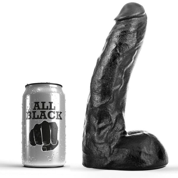 Imagen del artículo erótico ALL BLACK - DONG 22 CM de ALL BLACK en la sección JUGUETES BIENESTAR |Dildos sin Vibración|Penes realisticos de Millenial Sexshop.