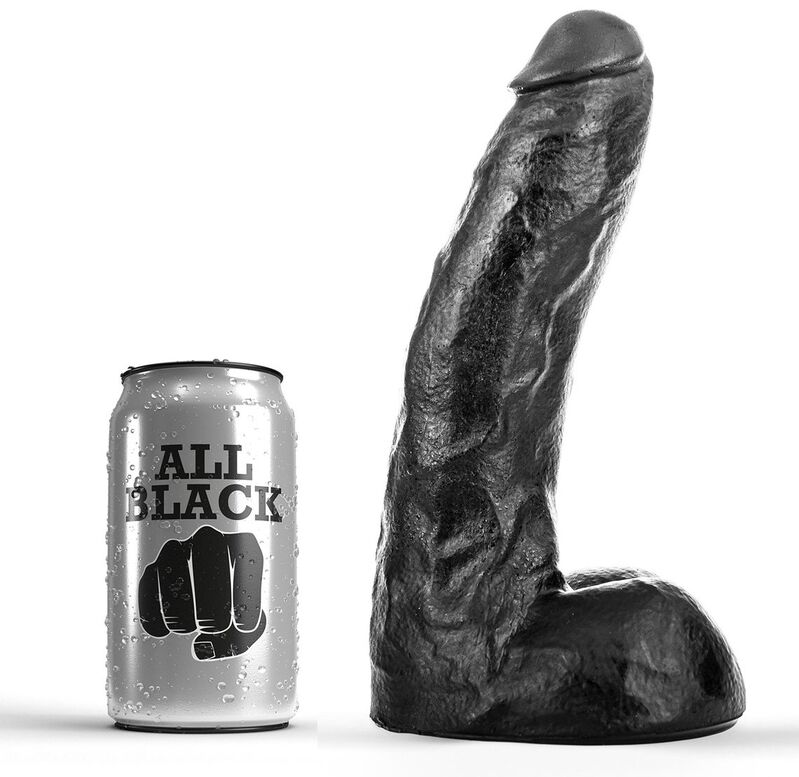 Imagen del artículo erótico ALL BLACK - DONG 22 CM de ALL BLACK en la sección JUGUETES BIENESTAR |Dildos sin Vibración|Penes realisticos de Millenial Sexshop.