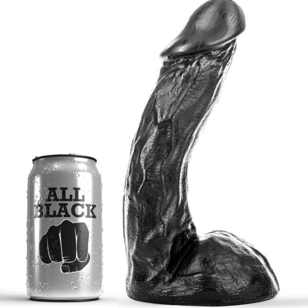 Imagen del artículo erótico ALL BLACK - DONG 23 CM de ALL BLACK en la sección JUGUETES BIENESTAR |Dildos sin Vibración|Penes realisticos de Millenial Sexshop.