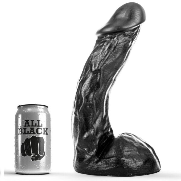 Imagen del artículo erótico ALL BLACK - DONG 28 CM de ALL BLACK en la sección JUGUETES BIENESTAR |Dildos sin Vibración|Penes realisticos de Millenial Sexshop.