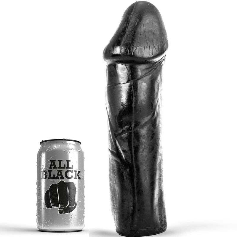 Imagen del artículo erótico ALL BLACK - DONG 28 CM SIN TESTÍCULOS de ALL BLACK en la sección JUGUETES BIENESTAR |Dildos sin Vibración|Penes realisticos de Millenial Sexshop.