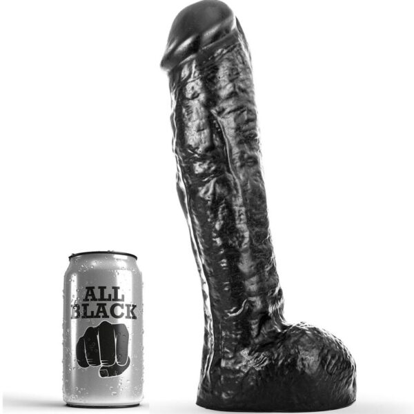 Imagen del artículo erótico ALL BLACK - DONG 29 CM de ALL BLACK en la sección JUGUETES BIENESTAR |Dildos sin Vibración|Penes realisticos de Millenial Sexshop.