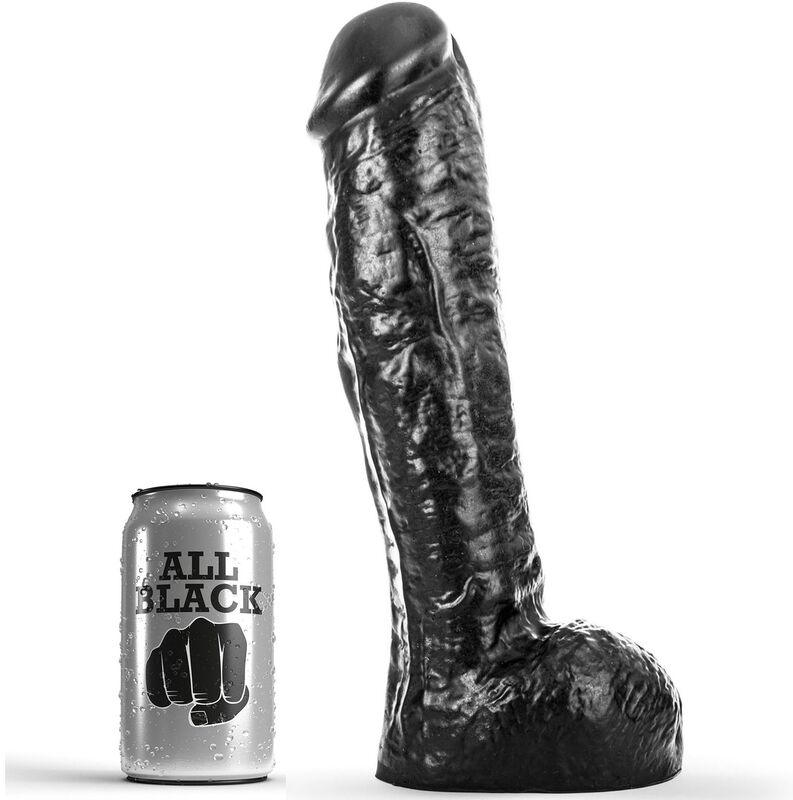 Imagen del artículo erótico ALL BLACK - DONG 29 CM de ALL BLACK en la sección JUGUETES BIENESTAR |Dildos sin Vibración|Penes realisticos de Millenial Sexshop.