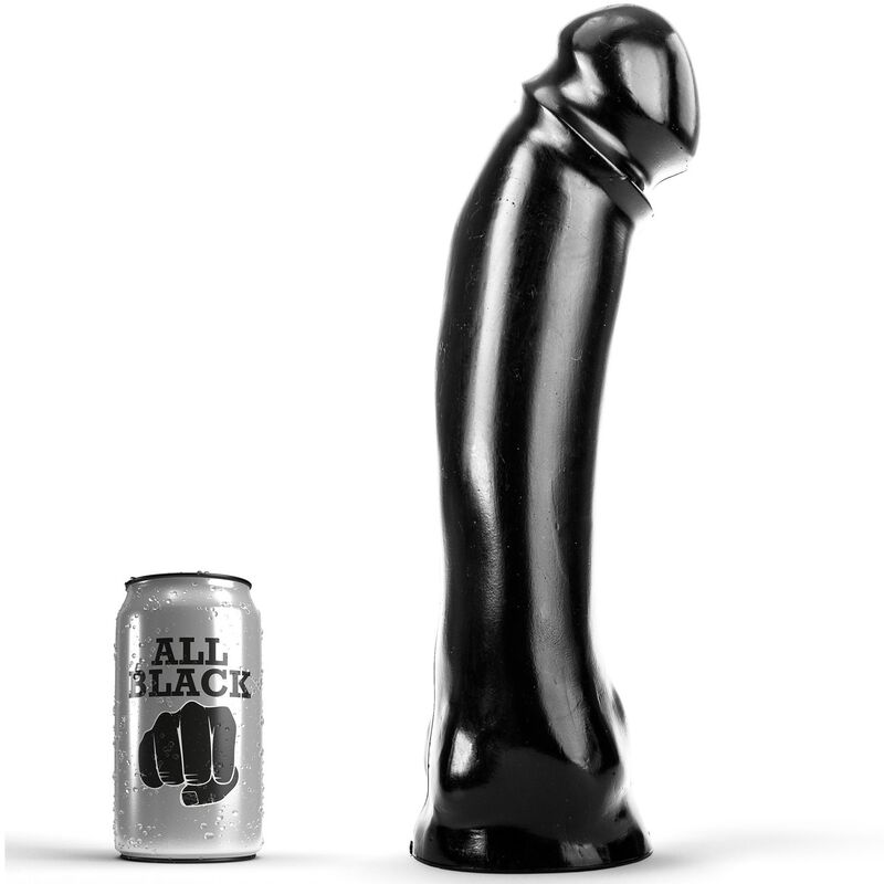 Imagen del artículo erótico ALL BLACK - DONG 33 CM de ALL BLACK en la sección JUGUETES BIENESTAR |Dildos sin Vibración|Penes realisticos de Millenial Sexshop.