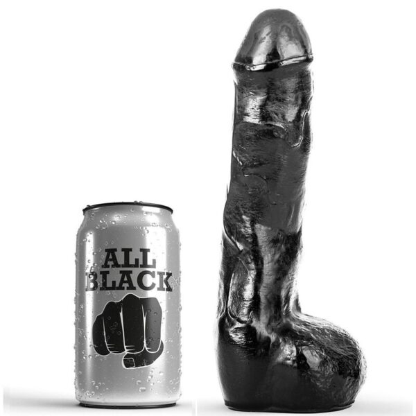Imagen del artículo erótico ALL BLACK - PENE REALÍSTICO ANAL 20 CM de ALL BLACK en la sección JUGUETES BIENESTAR |Dildos sin Vibración|Penes realisticos de Millenial Sexshop.