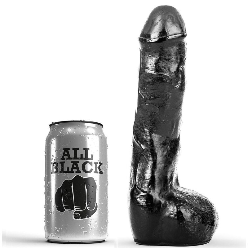 Imagen del artículo erótico ALL BLACK - PENE REALÍSTICO ANAL 20 CM de ALL BLACK en la sección JUGUETES BIENESTAR |Dildos sin Vibración|Penes realisticos de Millenial Sexshop.