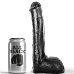 Imagen del artículo erótico ALL BLACK - PENE REALÍSTICO ANAL 23 CM de ALL BLACK en la sección JUGUETES BIENESTAR |Dildos sin Vibración|Penes realisticos de Millenial Sexshop.
