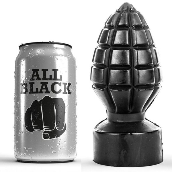 Imagen del artículo erótico ALL BLACK - PLUG ANAL 14 CM de ALL BLACK en la sección JUGUETES BIENESTAR |Dildos sin Vibración|Penes realisticos de Millenial Sexshop.