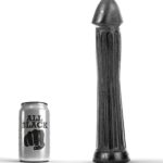 Imagen del artículo erótico ALL BLACK - PLUG DILDO 31 CM de ALL BLACK en la sección JUGUETES BIENESTAR |Dildos sin Vibración|Penes realisticos de Millenial Sexshop.