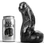 Imagen del artículo erótico ALL BLACK - REALISTIC DONG NEGRO 17 CM de ALL BLACK en la sección JUGUETES BIENESTAR |Dildos sin Vibración|Penes realisticos de Millenial Sexshop.