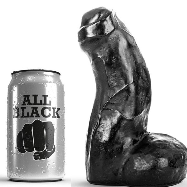Imagen del artículo erótico ALL BLACK - REALISTIC DONG NEGRO 17 CM de ALL BLACK en la sección JUGUETES BIENESTAR |Dildos sin Vibración|Penes realisticos de Millenial Sexshop.