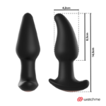 ANBIGUO - WATCHME CONTROL REMOTO PLUG ANAL VIBRADOR CON ROTACIÓN DE PERLAS AMADEUS - Imagen 4